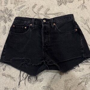 Levi's Black Jean Shorts for Women